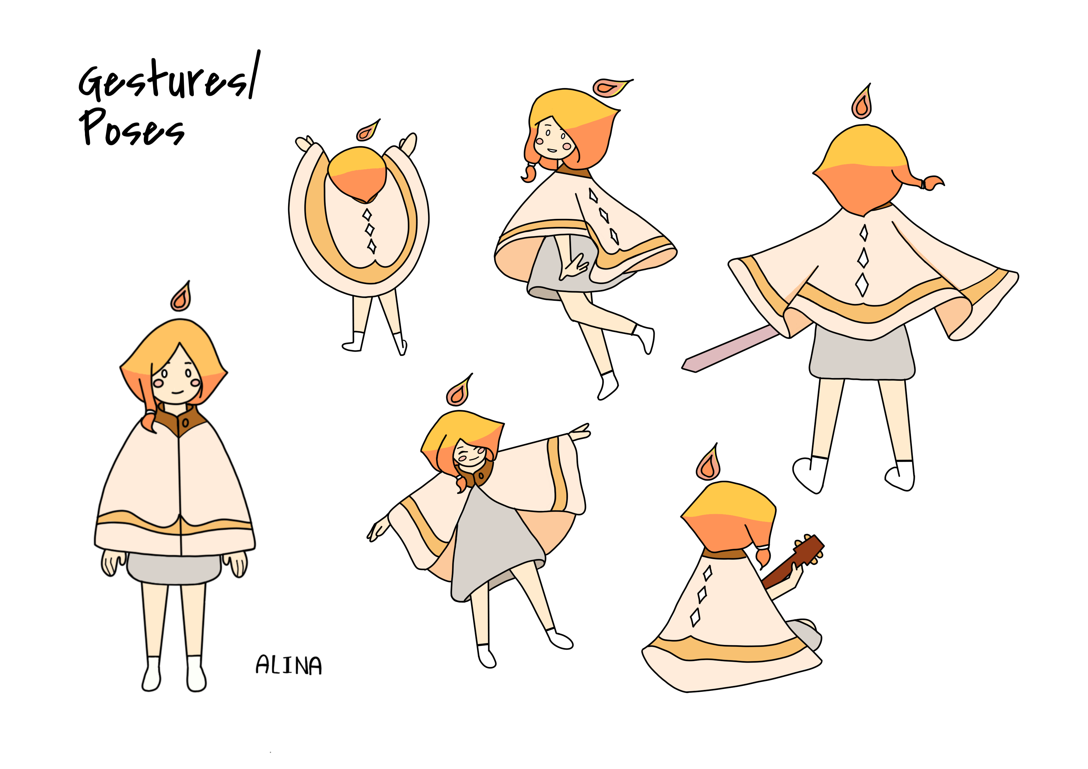 Character Gestural Poses